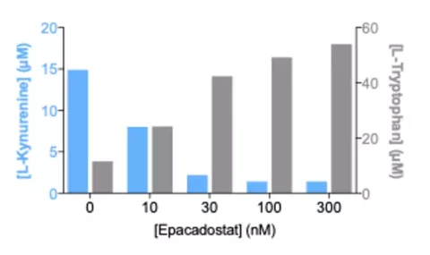 Identification of IDO modulators using Kynurenine & Tryptophan as surrogate markers