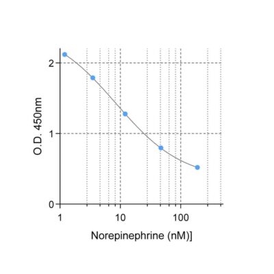 Norepinephrine ELISA kit Noradrenaline Standard Curve BA-E-5200R