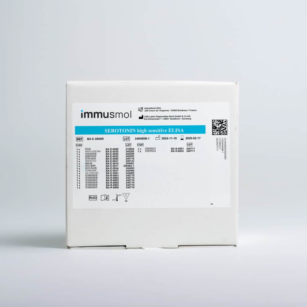 Serotonin ELISA high sensitive any sample BA-E-5900 Research immusmol