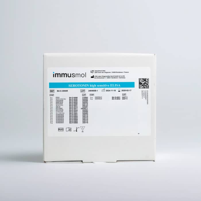 Ultra-Sensitive Serotonin ELISA kit any sample BA-E-5900 Research immusmol