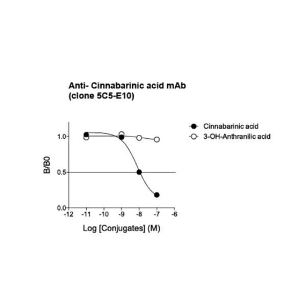 Specificity of anti-Cinnabarinic acid antibody