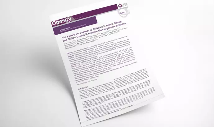 New article! Characterization of kynurenine pathway in human obesity
