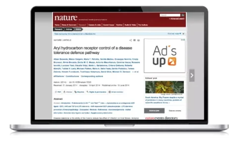 Nature Article: Aryl hydrocarbon receptor control of a disease tolerance defence pathway