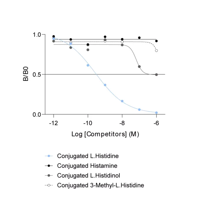 Affinity & specificity of anti-L-Histidine antibody