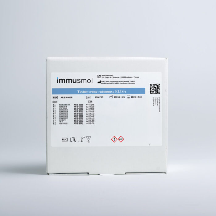 Rat & mouse Testosterone ELISA kit for serum & plasma AR-E-8000R