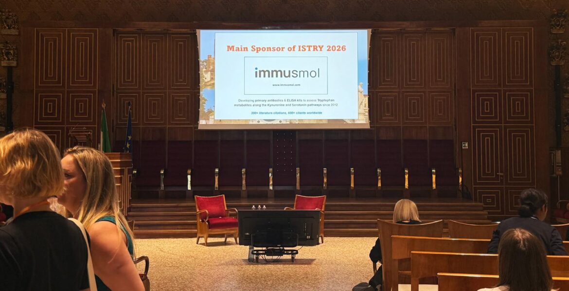 Immusmol sponsor of the 2026 meeting of the international society for tryptophan research (ISTRY)
